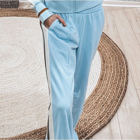 Wild Fable Track Pant 4X Baby Blue Stripe Athletic Sweatpant Lounge Plus 90s Y2K - Picture 5 of 5